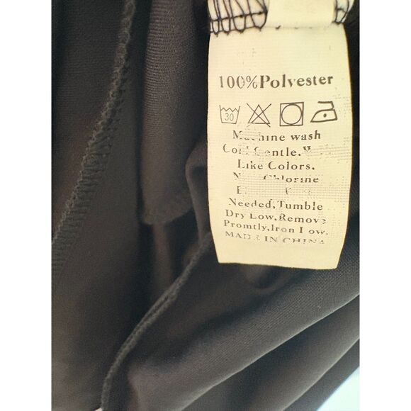 Black Sleeveless Fit & Flare Dress – Size L - Picture 5 of 6